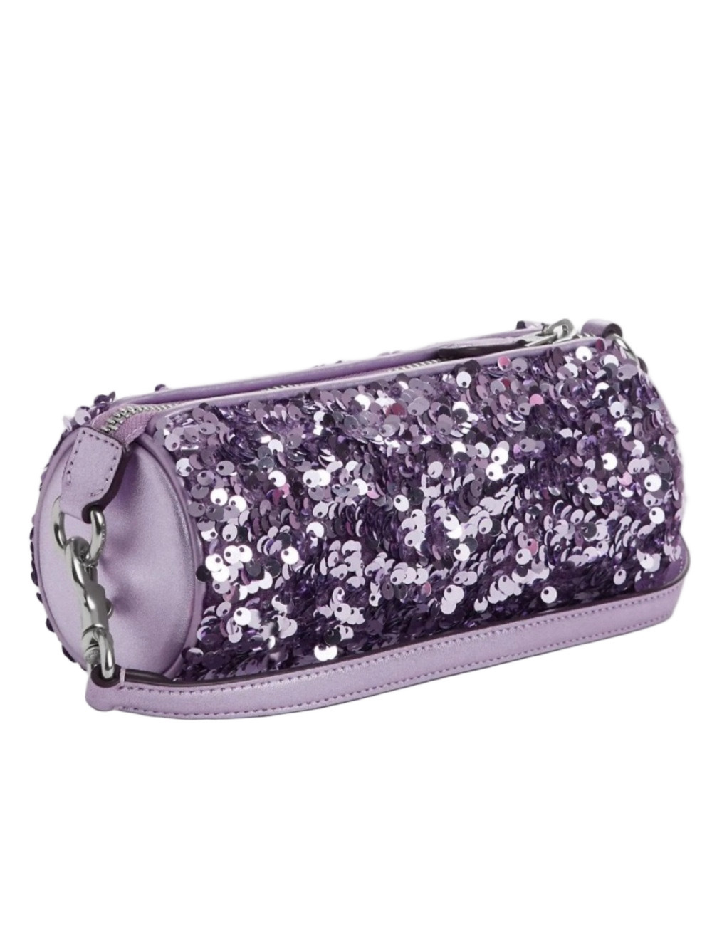 SOLD: Coach Nolita Lavender Sequin Barrel Mini Bag - Picture 5 of 7
